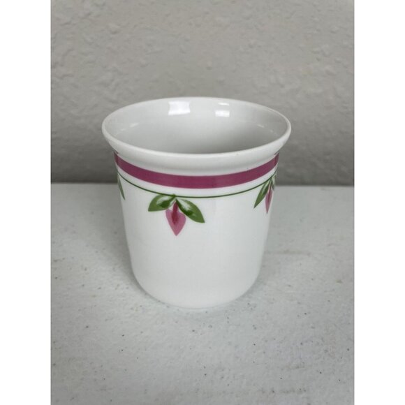 Kronester Bavaria West-Germany Small Coffee Mug Pink Flowers - Picture 3 of 8